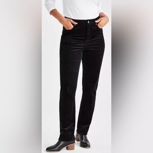Style & Co Women's High-rise Straight-leg Corduroy Pants in Black Plus